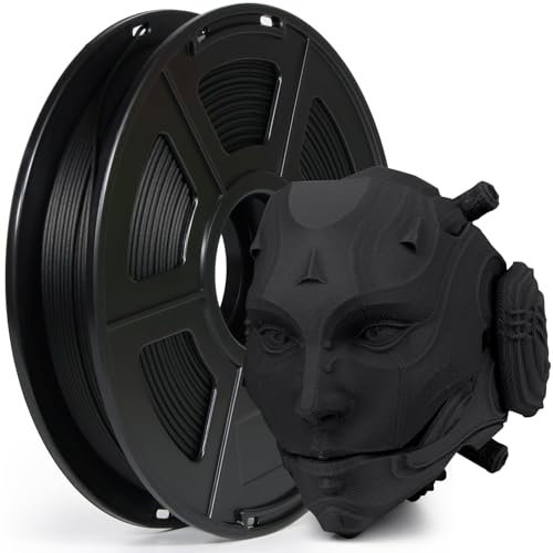 IEMAI Kohlefaser Polycarbonat Filament 500g, Schwarz PC CF, 3D Drucker Filament 1.75mm Mit 20% Carbon Fibre, Maßgenauigkeit +/- 0,02 mm