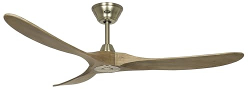 CasaFan Ventilateur de plafond 315235 Eco authentique 152 cm moteur couleur laiton et pales en bois couleur chêne