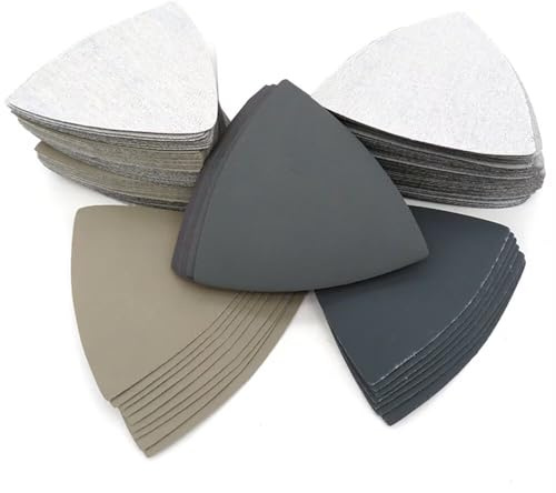 30pcs 90 * 90 * 90mm Dreieck Schleifpapier Schleifscheiben Wasser Sandblatt Grit 1000/1500/2000/3000/5000/7000 Nasser Trockener Haken-Schleifen-Schleifen-Pad Polieren und Schleifen