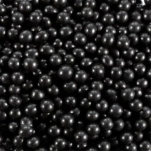 Streuselheld Schoki Schwarz 80g Knusper-Schokoladenperlen | dunkle Streusel als Topping für Monster Muffins als Deko Zuckerstreusel auf gruselige Cupcakes oder Halloween-Kekse