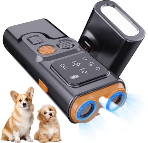 BarkGuard - Bark Guard Anti Barking Device for Dogs, Antibell Ultraschall Gerät, 2025 Neues Antibellhalsband für Hunde Antibell, Anti Bell Gerät Hunde mit LED Taschenlampe für Kleine Große Hunde