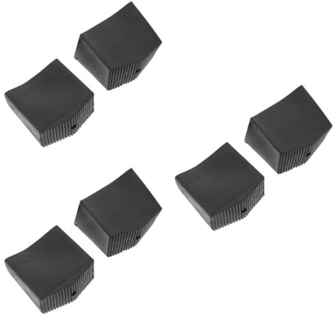 Gadpiparty 3 Sätze Klappbare Leiterfüße Traktor Leitern Treppe Fußmatte Ohne Leiter Wurfmatte Koje Klappleiter-fußpolster Haken Teil Stoßstangen Leiterfüße Schutz Black Gummi 2 Stück * 3