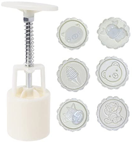 50 g Dessertform mit 5 verschiedenen Mustern, Tierform, Gebäckstempel, Mittelherbst, Festival, Dessertstempel zum Backen