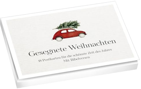 Gesegnete Weihnachten – Postkartenset: 18 Postkarten für die schönste Zeit des Jahres. Mit Bibelversen.