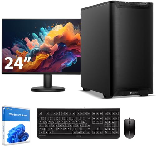 Sedatech Paket Workstation Quiet + Airflow • AMD Ryzen 5 7600X • RTX4060 • 32GB DDR5 • 2TB SSD M.2 • Windows 11 • Monitor 24''