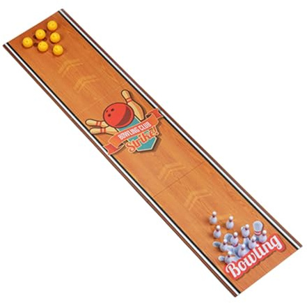 Generic Mini-Tabletop Bowlingspiel Set Desk Toy Desktop Bowling mit Bällen und Stifte für 4-6 Jahre alt