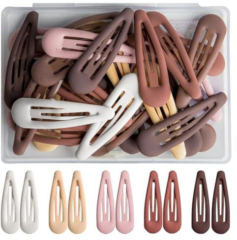 VYZUTR 30 Piezas Pinzas Pelo Mujeres Niñas, 3 cm Bebe Horquillas Pelo Ganchos, Morandi Mate Accesorios Cabello Pelo para Niñas Bebe y Mujeres
