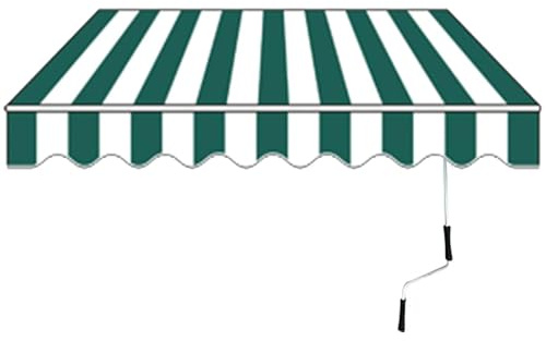 Toldo retráctil, resistente a los rayos UV, impermeable, para patio, 2 x 1,5 m, 3 x 2,5 m, 4 x 5 x, parasol plegable con manivela y accesorios para balcón, patio, restaurante