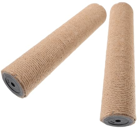 jojofuny 2 Stück Sisal Ersatz Kratzbaum Pfosten 30cm Robuster Selbstgemacht Katzenkratzbaum Ersatzstange für Wohnungskatzen Platzsparend Langlebig Einfach Austauschbar