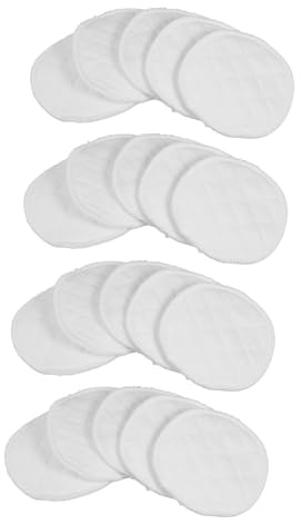 JEWEDECO Coppette Morbide Lavabili Assorbilatte e Cotone Bianco 20 Pezzi Impermeabili per Cure Post Parto e Abbigliamento Maternità
