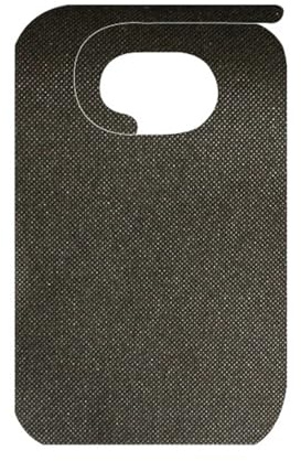 Lätzchen - Erwachsene Spundbond 60 G/M2 36X60 Cm Schwarz Pp - 100 Un.
