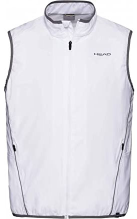 HEAD Herren Club Vest M Tennisbekleidung, Weiß, S EU