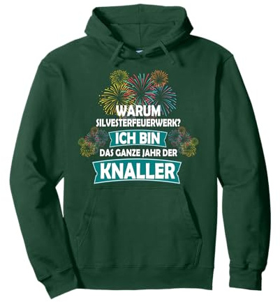 Lustiger Silvester Spruch Frohes Neues Jahre Feuerwerk Pullover Hoodie
