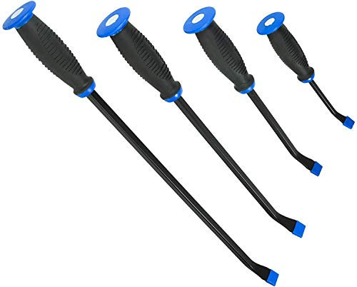 HASKYY I Stemmhebel-Satz-Set I Reifen-Montiereisen-Satz I 300-400 - 500-600 mm I Kunststoffgriffe mit Schutzkappen | Brechstangen Brecheisen