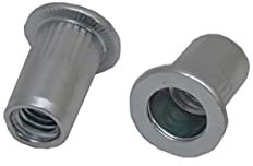 RS PRO Blind Niet, Ø 5.9mm x 10.5mm, Grau, Stahl, M3, 6mm, min. 0.5mm, max. 2mm, Packung a 100 Stück