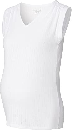 ESPRIT Maternity Ärmlös dam-t-shirt, ljusvit-101, XL