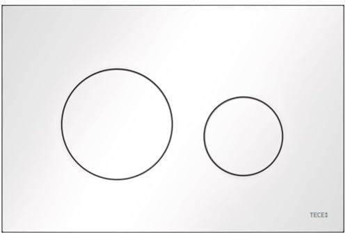 TECE x ambia WC-Betätigungsplatte (Weiss beidseitig gummigepufferten Betätigungstasten), Black, Einheitsgröße
