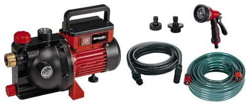 Einhell Gartenpumpe GC-GP 6040 ECO (600 W, max. 3.6 bar, 4000 L/h Fördermenge, Wassereinfüllöffnung /-ablassschraube, inkl. 5-tlg. Zubehör-Set)