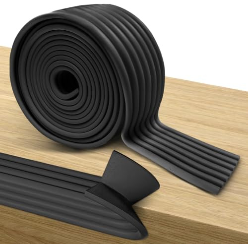 RANJIMA 5m x 8cm Kantenschutz Baby Schaumstoff, Tischecken Kindersicherung | Kantenschutz Selbstklebende Schaumstoffpolster, Sicherheitsleisten für Kinderzimmer, Küche, Wand, Tisch und Kamin