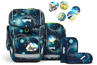 ergobag cubo Set ergonomischer Schulrucksack Klassisch 6-teilig 1. Klasse Grundschule