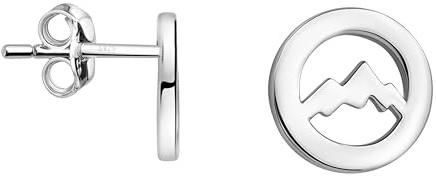 SOFIA MILANI - Damen Ohrringe 925 Silber - Berg Kreis Ohrstecker