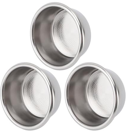 Filtro de café de Acero Inoxidable, Cesta de Filtro Portafiltro de 2 Tazas de 54 Mm, Reemplazo de Cesta de café de una Sola Capa, para Hacer café