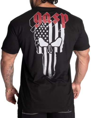 GASP Skull Standard Tee Black Bodybuilding T-Shirt
