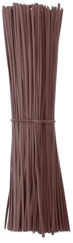 PATIKIL Plastic Twist Ties, 300 Pcs 6 Inch Reusable Cable Ties, 0.08 Inch Wide Bag Coated Ties for Household and Office Use, Brown