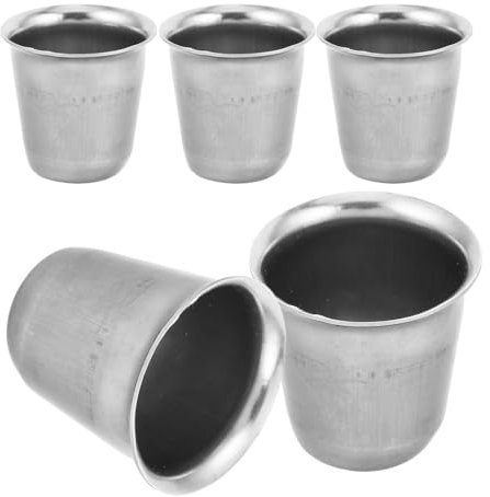 KOMBIUDA Calice Religieux En Métal Mini Tasse À Boire En Acier Inoxydable Pour La Sainte Communion Pour Le Thé L'eau Le Vin Compact Portable