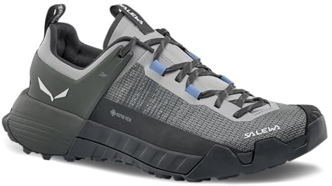 Salewa Women's Wildfire NXT GTX Shoes - Waterproof Gore-Tex Trail Shoe for Hiking & Trekking - Alloy/Dark Olive - 7