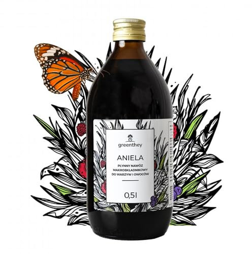 Greenthey Concime Liquido per Ortaggi e Frutta - Favorisce la crescita, la formazione dei frutti e la resistenza | Concime vegetale per 200 m² | Organico | 0,5 Litri