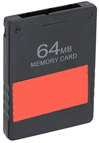 Tarjeta de Memoria para PS, Card de Memoria de Juego de 64 MB con FMCB V1.966 Accesorio de Consola de Enchufe y Juego para Juegos USB y HDD compatibles con SCPH 10000, 15000,