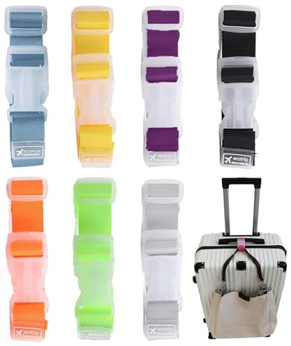 Cinta para Maletas de Viaje 7 Pcs Viajes Accesorios Cinta Maletas Viaje