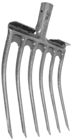 POPETPOP Tenedor Durable para Suelo Cabezal de Horquilla para Aireación y Suelta para Cultivos Campos y Macizos de Flores