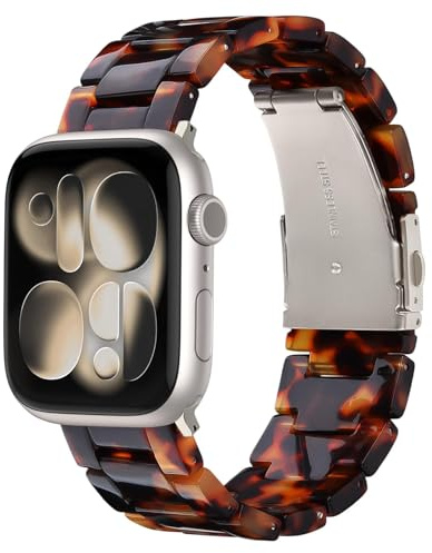 V.R.HOPE Modern Resin Strap for Apple Watch 40mm 41mm 42mm 38mm Women Men