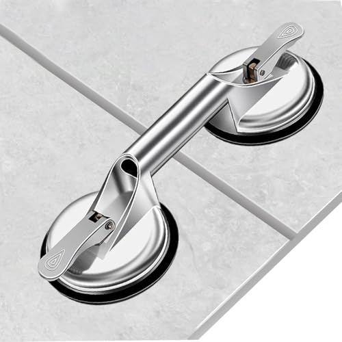 Strumento per la chiusura di fessure per pavimenti in laminato – Ventosa Sollevatore per piastrelle allineamento dei bordi, livellamento delle fughe | Per posa di tavole, chiusura dei giunti