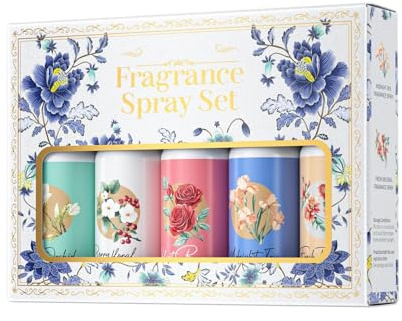 Set di Profumi per Donna Spray di Fragranza da Cinque Pezzi | Profumo Corporeo per i Viaggi, la Giornata, l'All'aperto, gli Appuntamenti, i Matrimoni, il Pendolarismo, le Feste, gli
