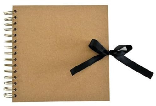 Papermania Álbum de recortes, Kraft, marrón, 20,3 x 20,3 cm, 40 hojas, crea tu propio álbum de fotos y decora con accesorios de álbumes de recortes, libro para recuerdos del hogar, añade papel