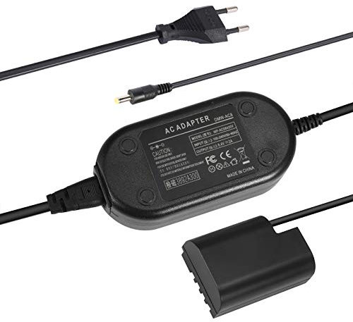 SinFoxeon DMW-DCC12 mit DMW-AC8 Kamera AC Netzteil Netzadapter Blindbatterie für GH5 Lumix DC-GH5s DMC-GH4 GH4r GH4h GH3 Lumix DMC-GH3h GH3a G9 Lumix DC-G9 und Sigma SDQ SDQH Digital Kameras