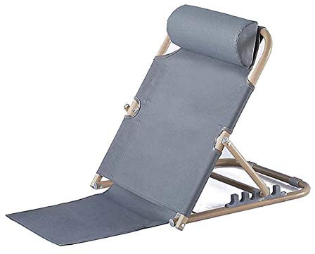 WUTONG Bettstuhl Klappbarer Bürostuhl Indoor-Liegestühle mit Rückenlehne Ergonomisch verstellbares Sitzkissen Tragbare Bodenleseliege