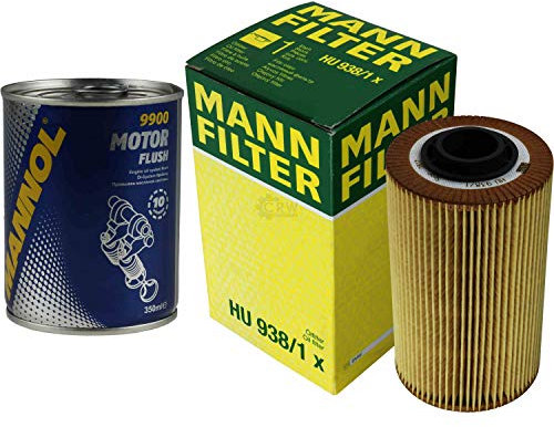 QR-Parts Set 85723309 HU 938/1 x 9900 Original MANN Ölfilter + SCT Motor Flush Motorspülung