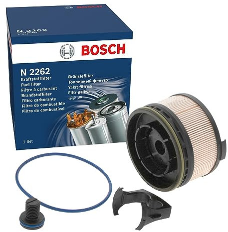 Bosch N2262 Filtro Diesel para Coche - Separa Partículas y Agua del Combustible, Protege el Sistema de Inyección