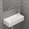 Lavabo con Efecto Loto para tu Baño Principal y de Invitados Waschbecken24 (37x18x9cm, Blanco / A660)