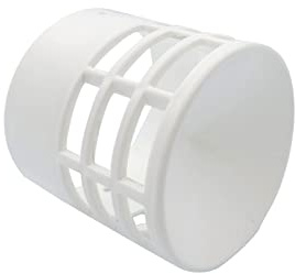 TYGERIX® Terminale Aspirazione Aria o Scarico Fumi Caldaia a Condensazione in Polipropilene Bianco 80 mm | Presa d'Aria per Caldaie, Cappe e Impianti | Bocchetta di Ventilazione Antivento