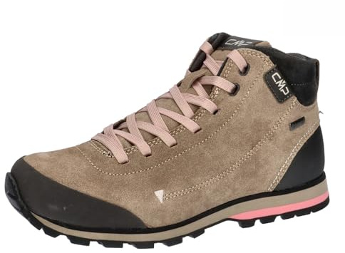 CMP Elettra Mid Wmn Hiking Shoes WP, Scarpe da Trekking Donna, Sand-Pesca, 40 EU