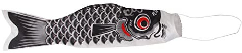 barenx Japanischer Windsack, Karpfenflagge, Koi, Nobori, Segelfisch, 150 cm, Rot, 100 cm
