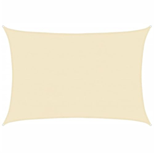 Higsose 5x6m Sonnensegel Wasserdicht Rechteckig Sonnensegel Mit öSen 160 g/m² Sonnensegel Uv Schutz HDPE Sonnenschutz Terrasse Seilspann Sonnensegel Sonnenschutzrollo AußEn Sun Sail Creme