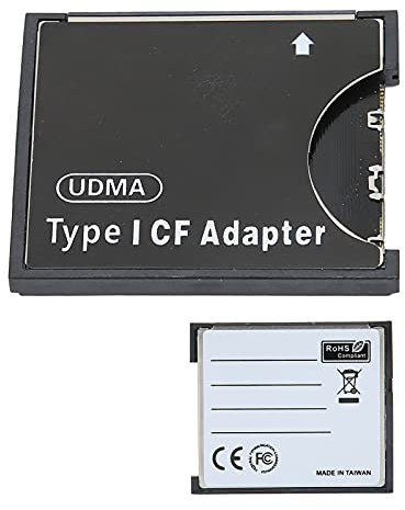 Adattatore da SD a CF, Scheda di Memoria/HC/XC a Compact Flash CF Tipo 1, Adattatore per Lettore di Schede di Memoria Supporta la Scheda WiFi per Fotocamera G5/D60/a100/a300/D100-810/A5D/A7D