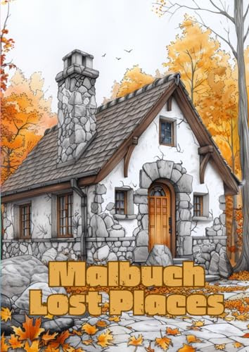 Malbuch Lost Places: Ein kreatives Ausmalheft für Erwachsene mit verlassenen und mystischen Orten