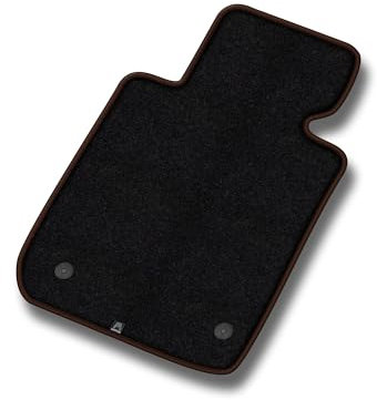 MOTOS Velours Premium Fahrermatte 1-teilig passend für Volvo C30 2006-2012 - Premium, Matt, Bronze Fahrerseite - Erleben Sie neuen Fahrkomfort mit einem Velours-Fahrermatte passend für Ihr Auto